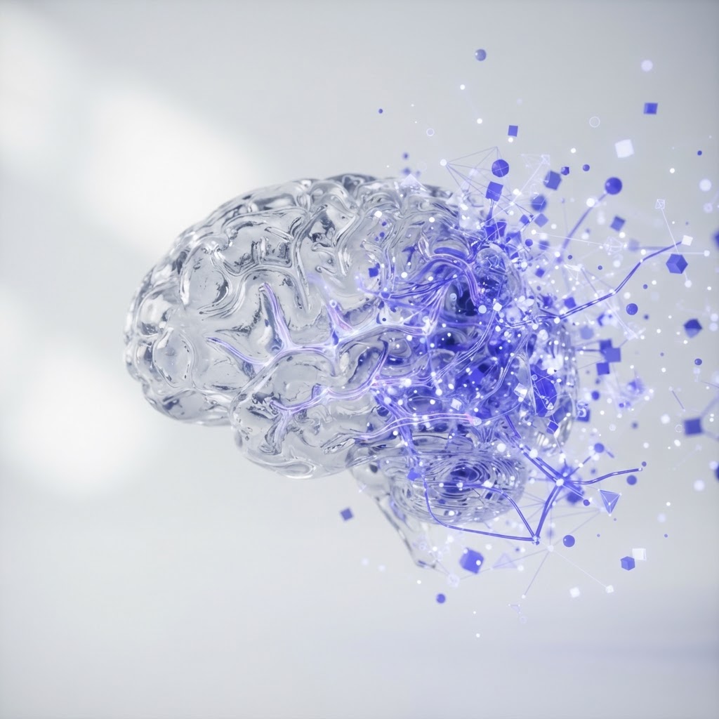 AI learning brain visualization