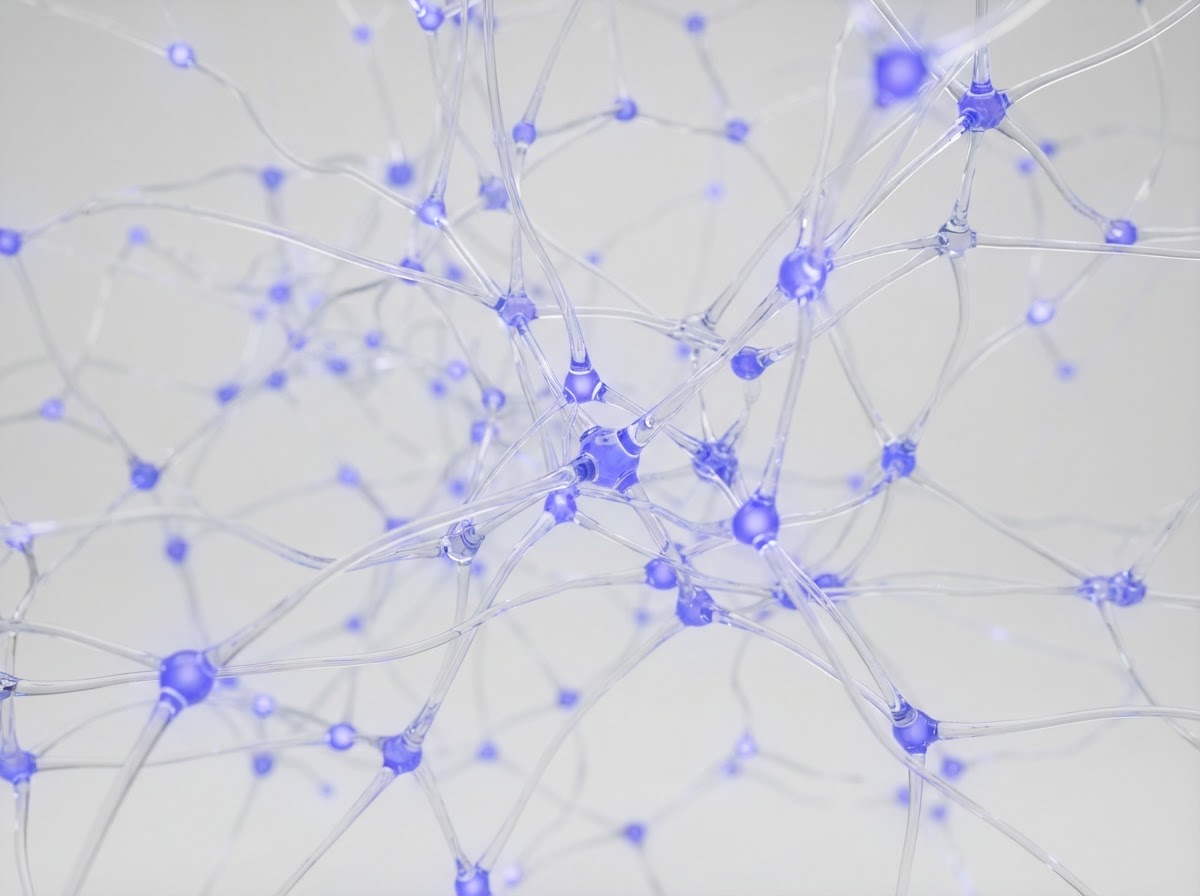 Neural network 3D visualization representing AI-powered adaptive learning